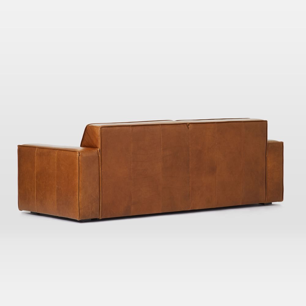 Sedona Leather Sofa 208 cm Saddle west elm Australia